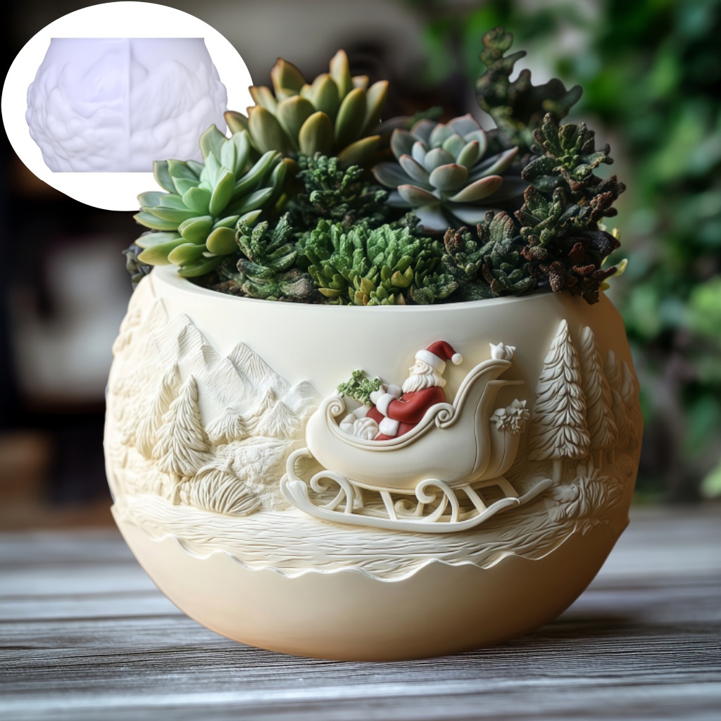 Trenó de cedro papai noel alív - Potsticker Mold avaliação e preço